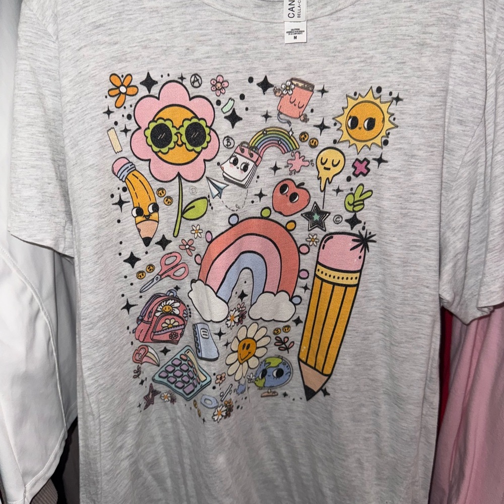 Garanimals Gray Kids' Tee with Colorful Graphics